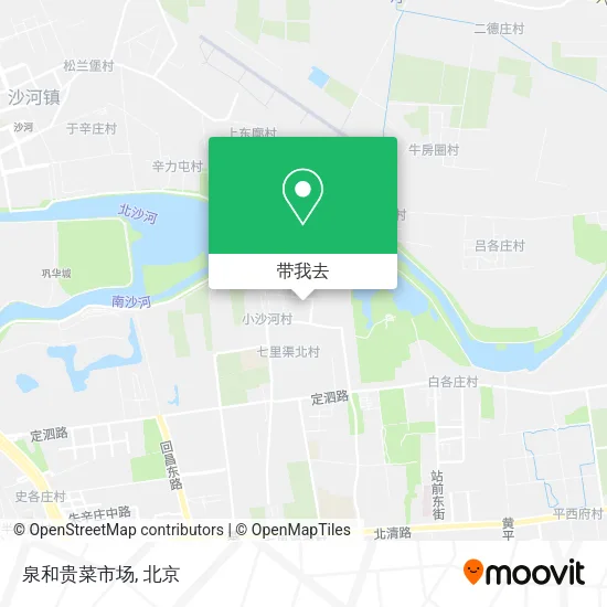 泉和贵菜市场地图