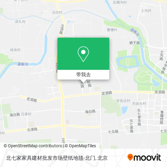 北七家家具建材批发市场壁纸地毯-北门地图