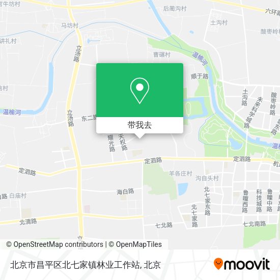 北京市昌平区北七家镇林业工作站地图