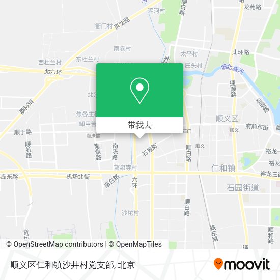 顺义区仁和镇沙井村党支部地图