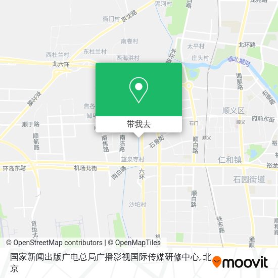 国家新闻出版广电总局广播影视国际传媒研修中心地图