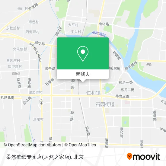 柔然壁纸专卖店(居然之家店)地图