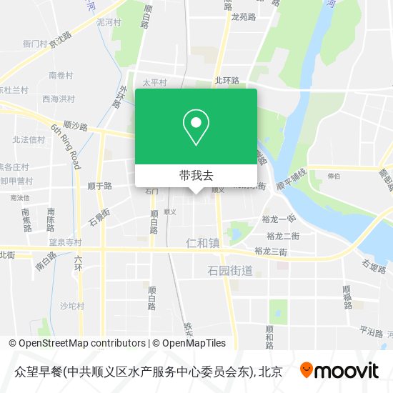 众望早餐(中共顺义区水产服务中心委员会东)地图