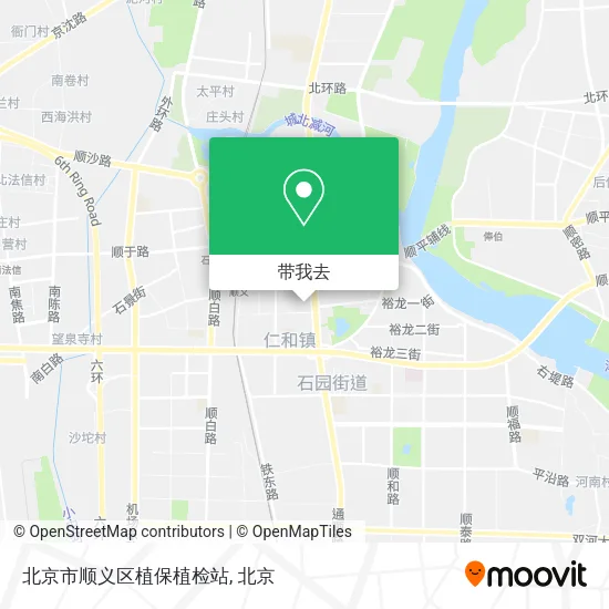 北京市顺义区植保植检站地图