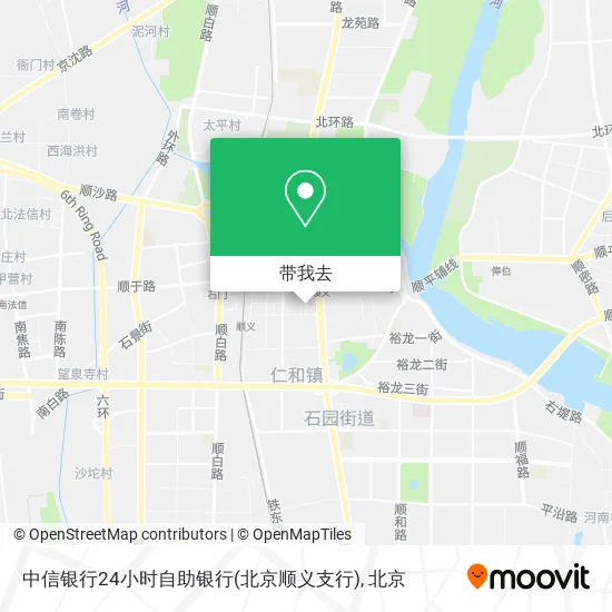 中信银行24小时自助银行(北京顺义支行)地图