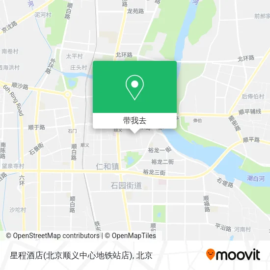 星程酒店(北京顺义中心地铁站店)地图