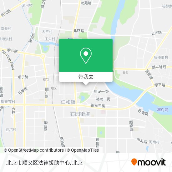 北京市顺义区法律援助中心地图