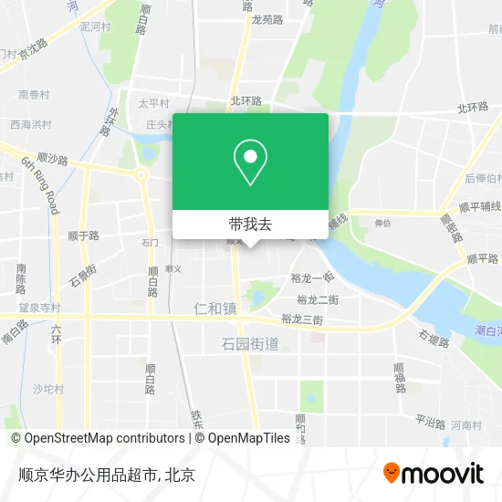 顺京华办公用品超市地图