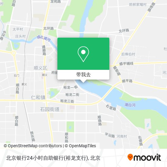 北京银行24小时自助银行(裕龙支行)地图