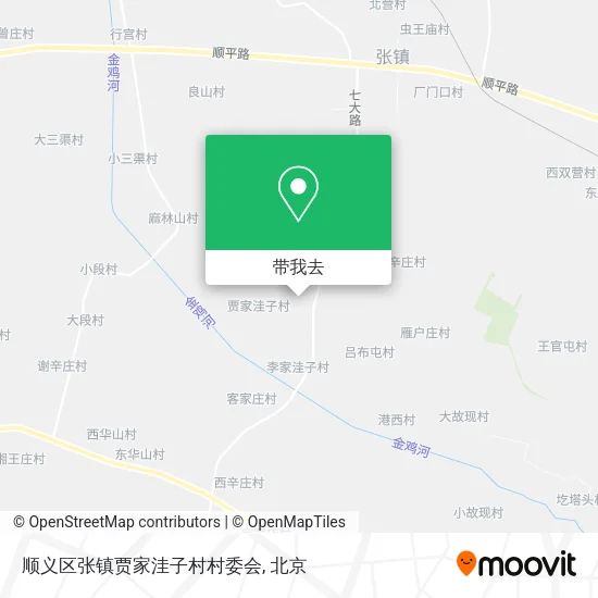 顺义区张镇贾家洼子村村委会地图
