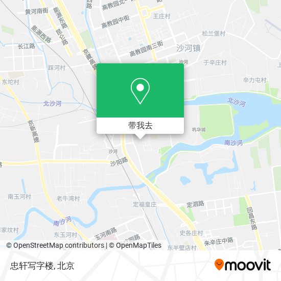 忠轩写字楼地图