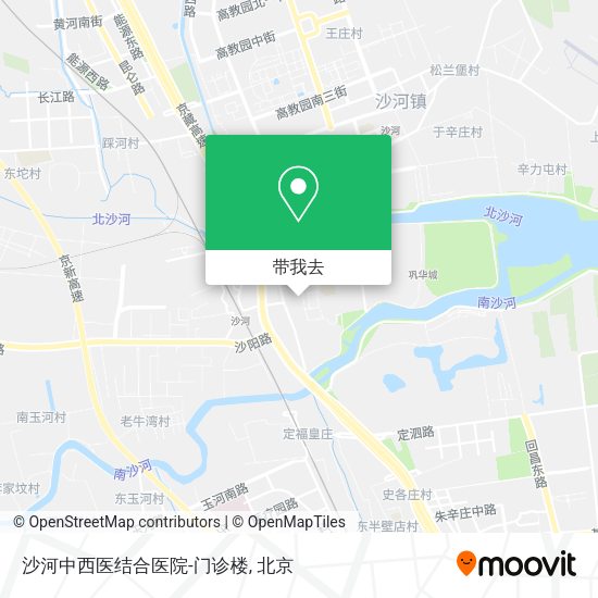 沙河中西医结合医院-门诊楼地图