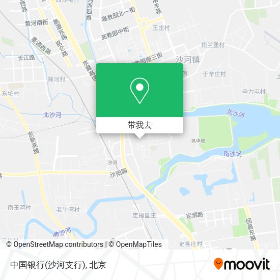 中国银行(沙河支行)地图