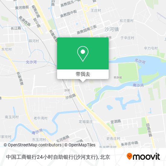 中国工商银行24小时自助银行(沙河支行)地图