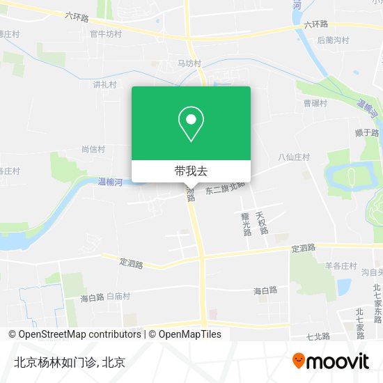 北京杨林如门诊地图