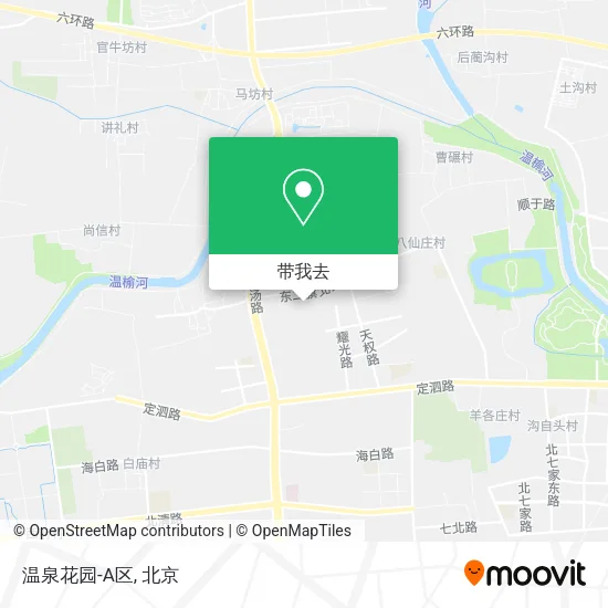 温泉花园-A区地图