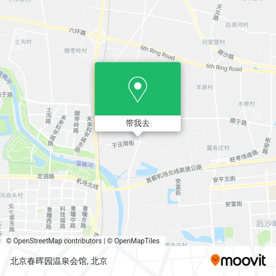 北京春晖园温泉会馆地图