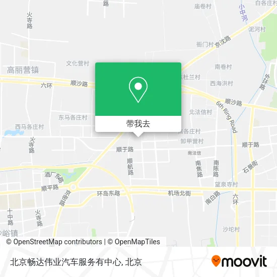 北京畅达伟业汽车服务有中心地图