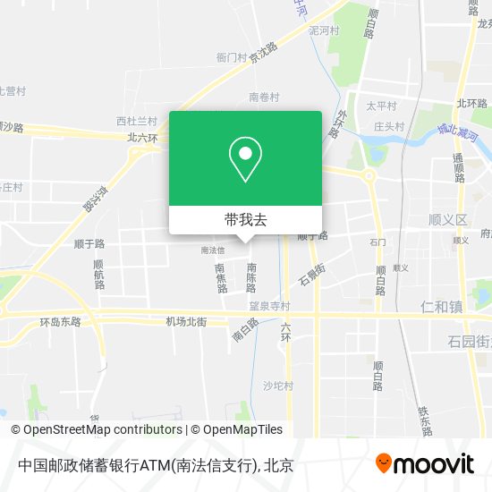 中国邮政储蓄银行ATM(南法信支行)地图