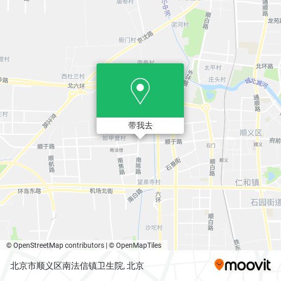 北京市顺义区南法信镇卫生院地图