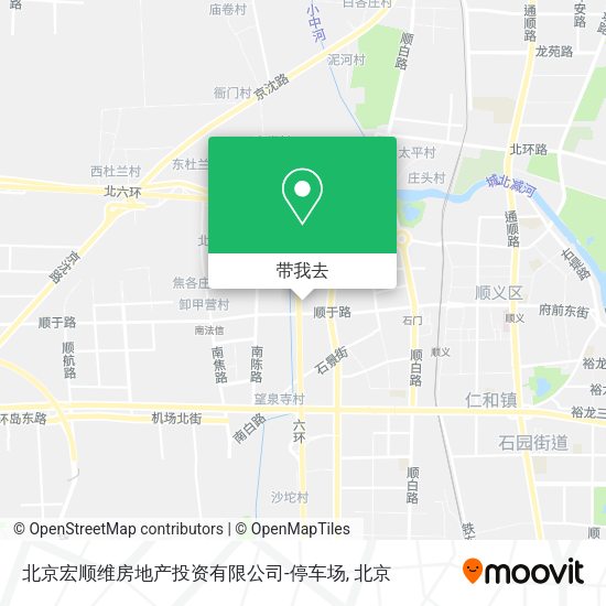 北京宏顺维房地产投资有限公司-停车场地图