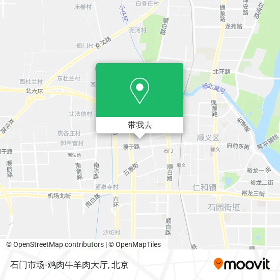 石门市场-鸡肉牛羊肉大厅地图