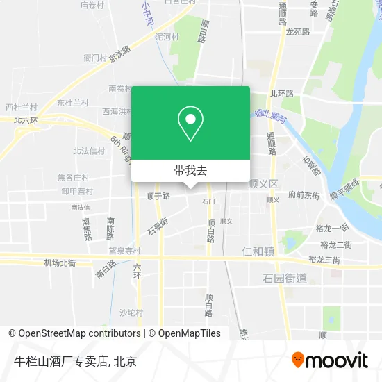 牛栏山酒厂专卖店地图