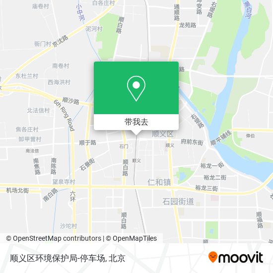 顺义区环境保护局-停车场地图