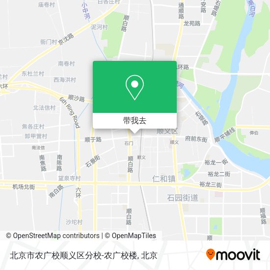 北京市农广校顺义区分校-农广校楼地图