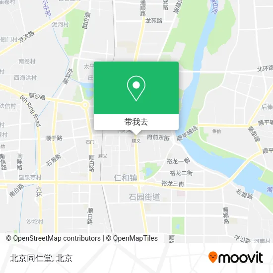 北京同仁堂地图