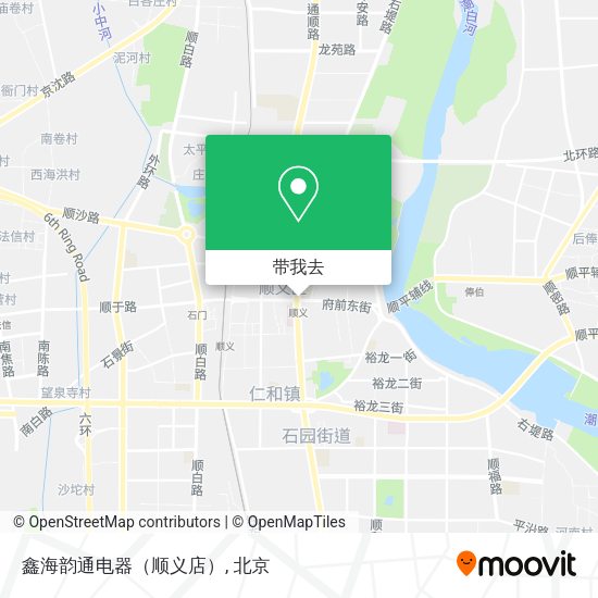 鑫海韵通电器（顺义店）地图