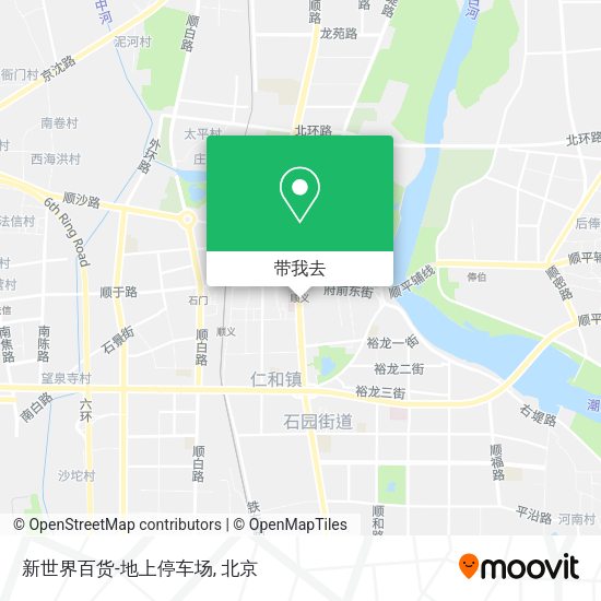 新世界百货-地上停车场地图