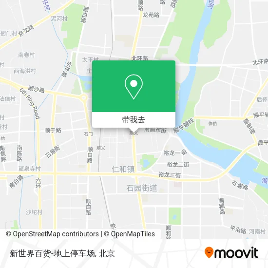 新世界百货-地上停车场地图
