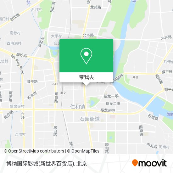 博纳国际影城(新世界百货店)地图