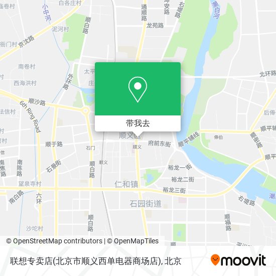 联想专卖店(北京市顺义西单电器商场店)地图