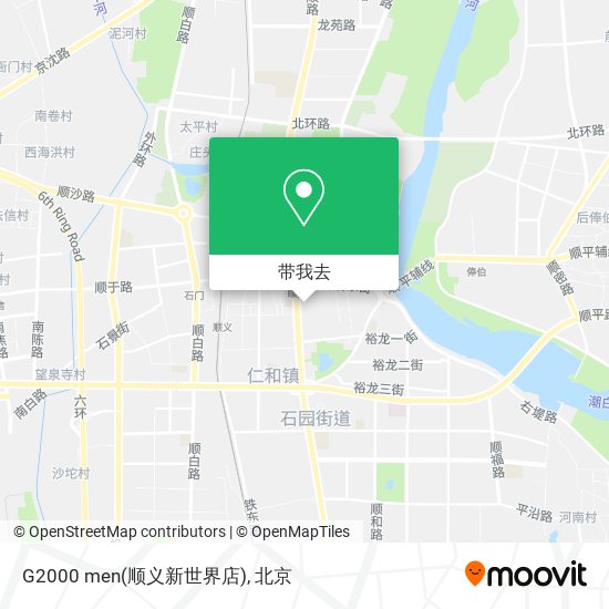 G2000 men(顺义新世界店)地图