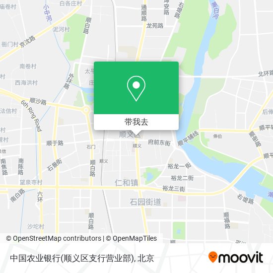 中国农业银行(顺义区支行营业部)地图