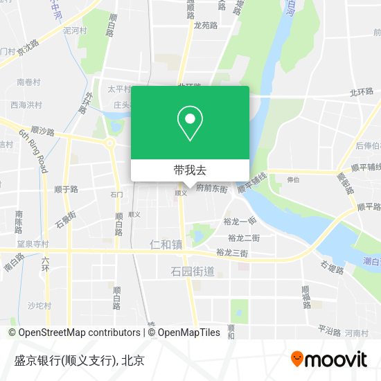 盛京银行(顺义支行)地图