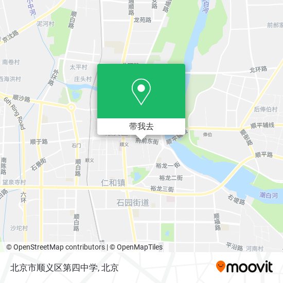 北京市顺义区第四中学地图