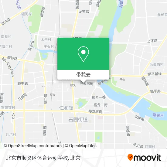 北京市顺义区体育运动学校地图