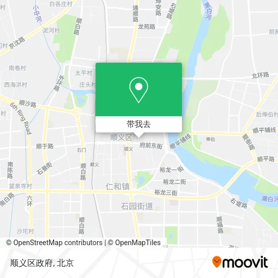 顺义区政府地图