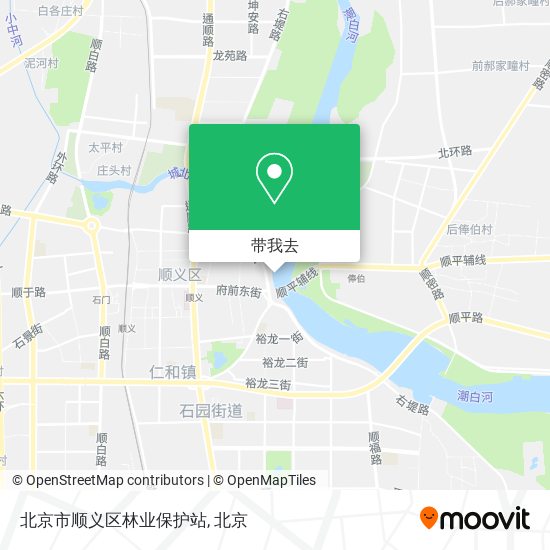 北京市顺义区林业保护站地图