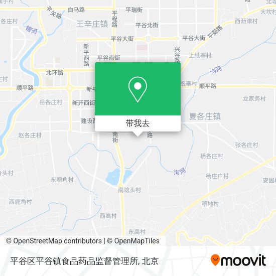 平谷区平谷镇食品药品监督管理所地图