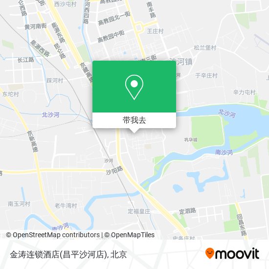 金涛连锁酒店(昌平沙河店)地图