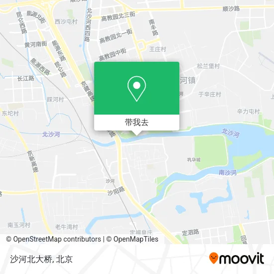 沙河北大桥地图