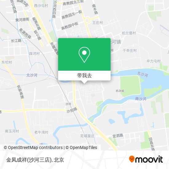 金凤成祥(沙河三店)地图