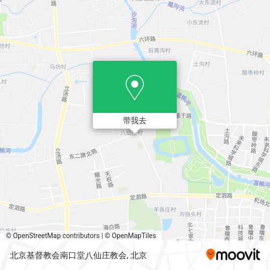 北京基督教会南口堂八仙庄教会地图