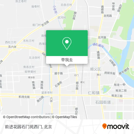 前进花园石门苑西门地图