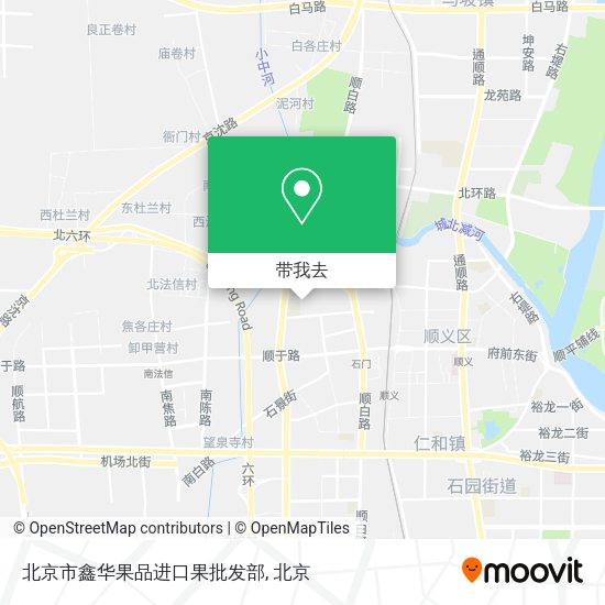 北京市鑫华果品进口果批发部地图