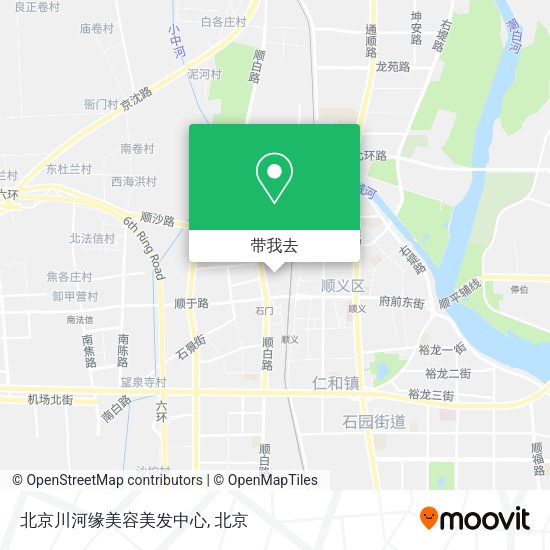 北京川河缘美容美发中心地图